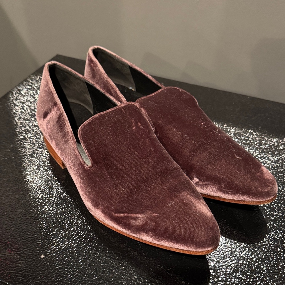Vince Women's Velvet Loafers in Rich Brown